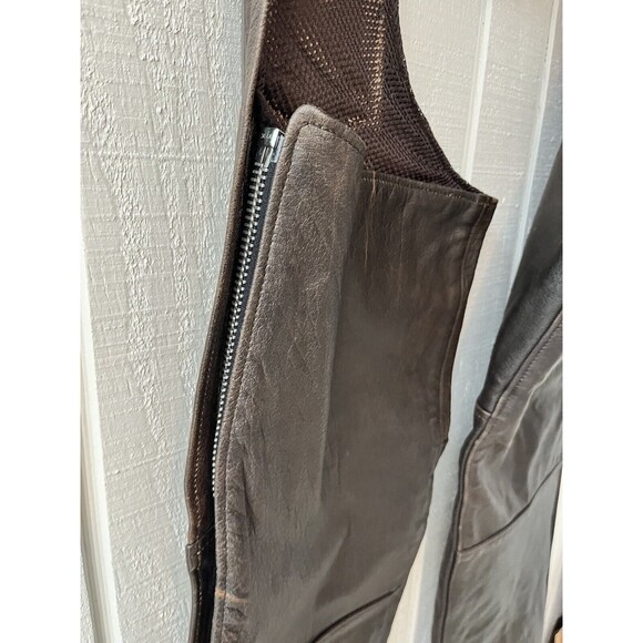 Wild Ride Motorcycle Chaps ~ Small ~ Brown ~ Adjustable Buckle Closure ~ Lined - Picture 2 of 11